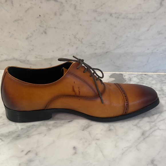 ALIPASINM Men's Dress Shoes Formal Oxford Leather Wingtip Lace Up Shoes for Men - Picture 6 of 6